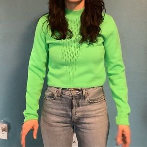 Collusion Bright green sweater